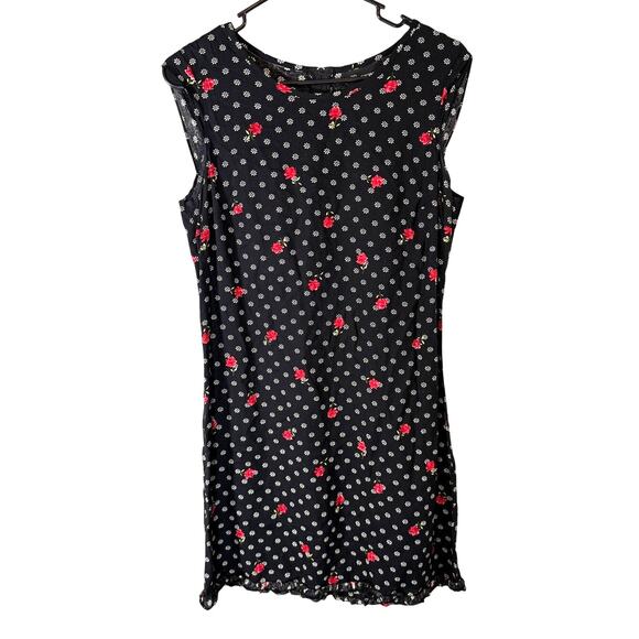 Vintage Y2K Early 2000s No Boundaries Floral Mini Dress - Picture 1 of 6